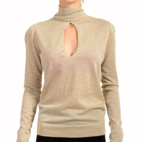 Tom Ford Women's 100% Cashmere Knitted Turtleneck Keyhole